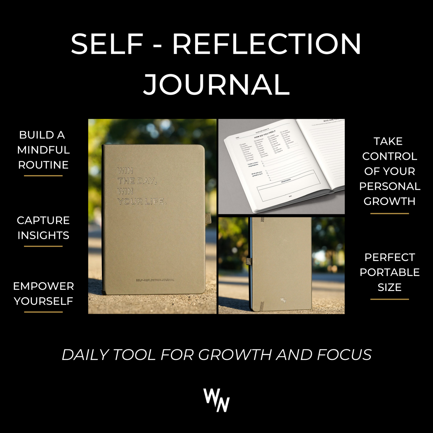 Self-Reflection Journal-Win the Day, Win your Life